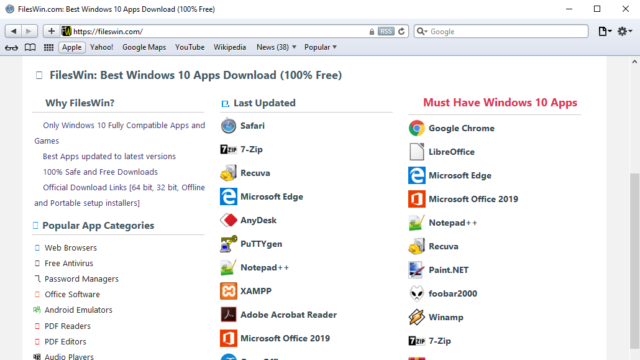 Safari for Windows 10 Screenshot 1