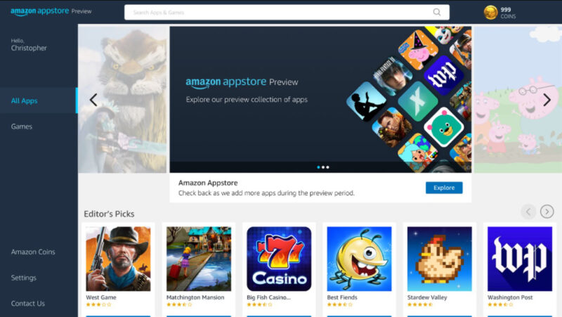 Amazon Appstore Screenshot 1