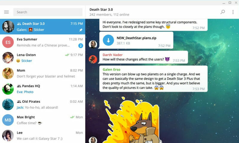 Telegram Desktop Screenshot 1